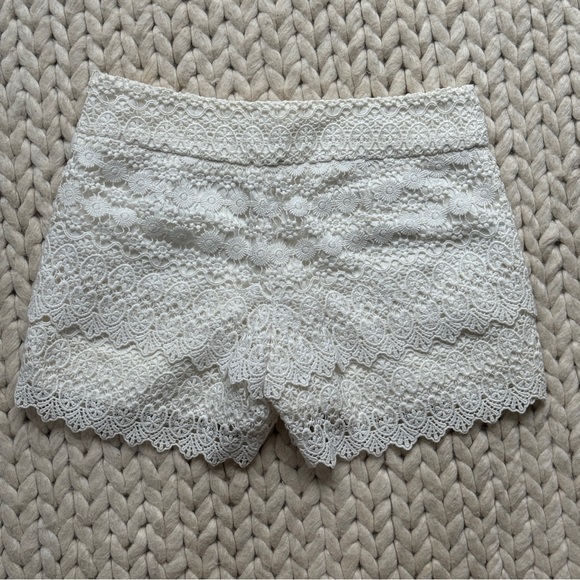 J.Crew Off White Crochet Shorts 00 - Picture 2 of 5